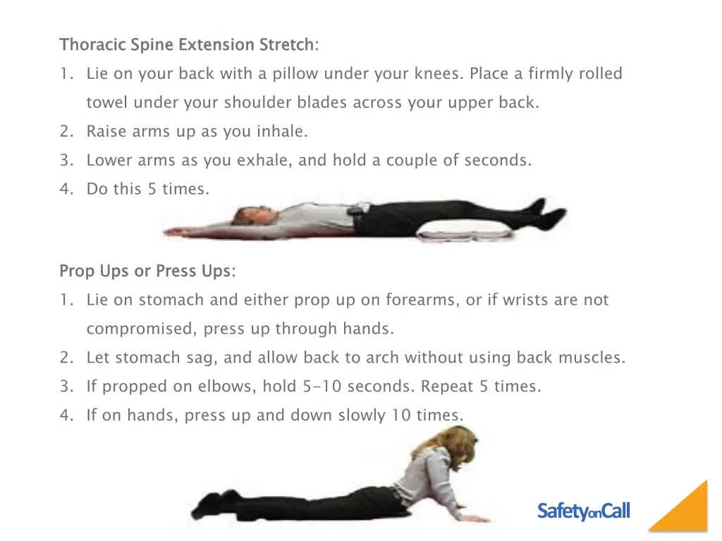 thoracic spine extension stretch 1 lie on your