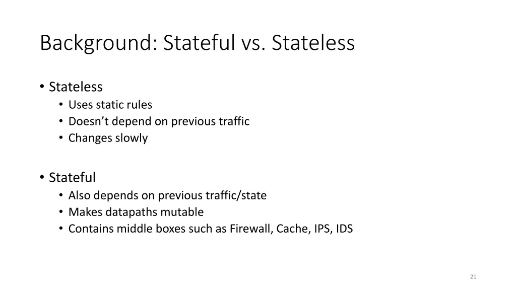 background stateful vs stateless
