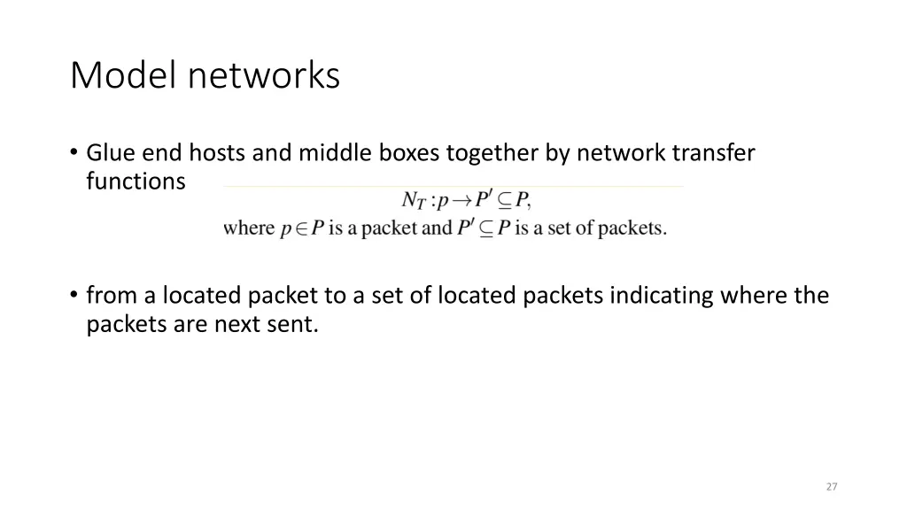 model networks
