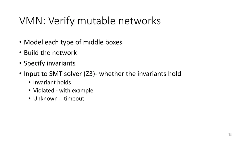 vmn verify mutable networks