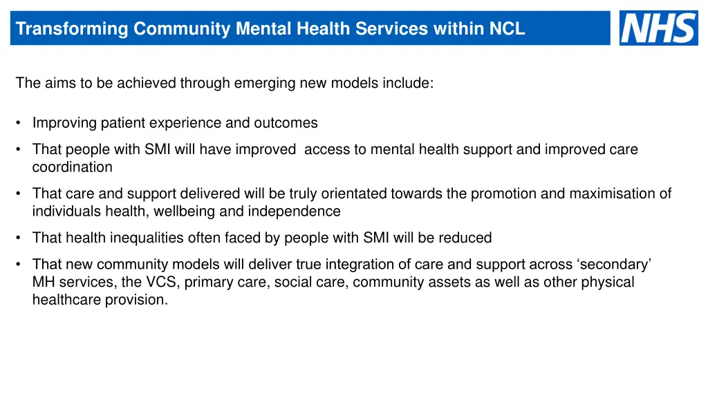transforming community mental health services 1