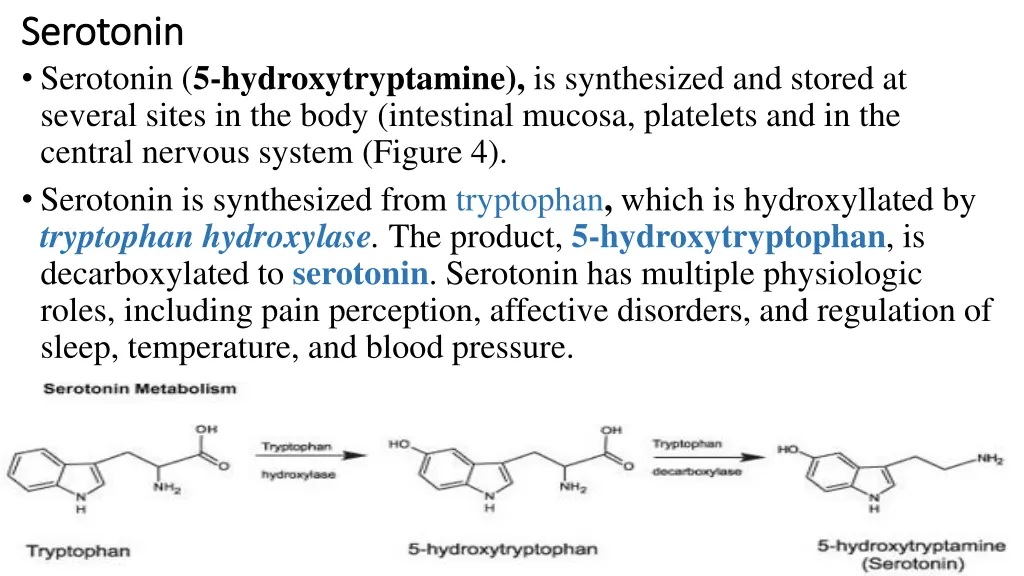 serotonin serotonin serotonin 5 hydroxytryptamine