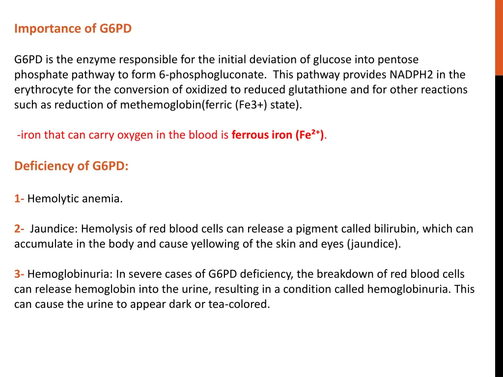 importance of g6pd