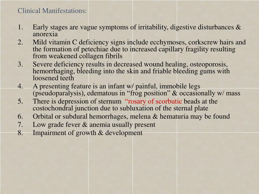 clinical manifestations 1