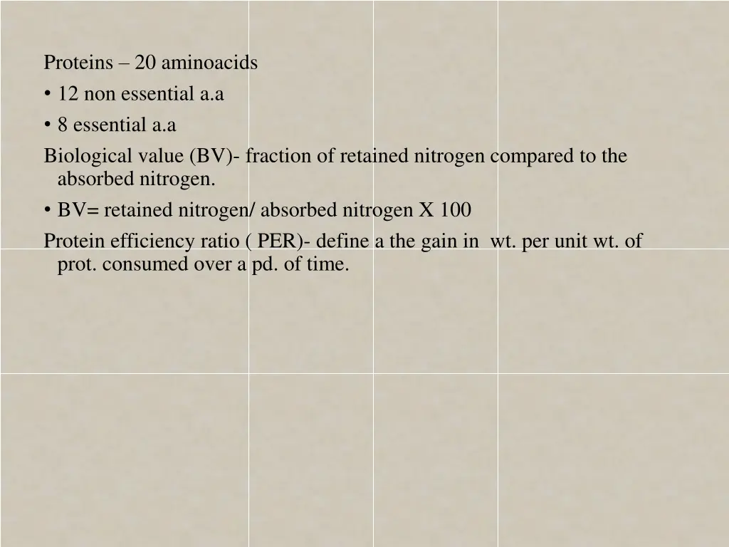 proteins 20 aminoacids 12 non essential