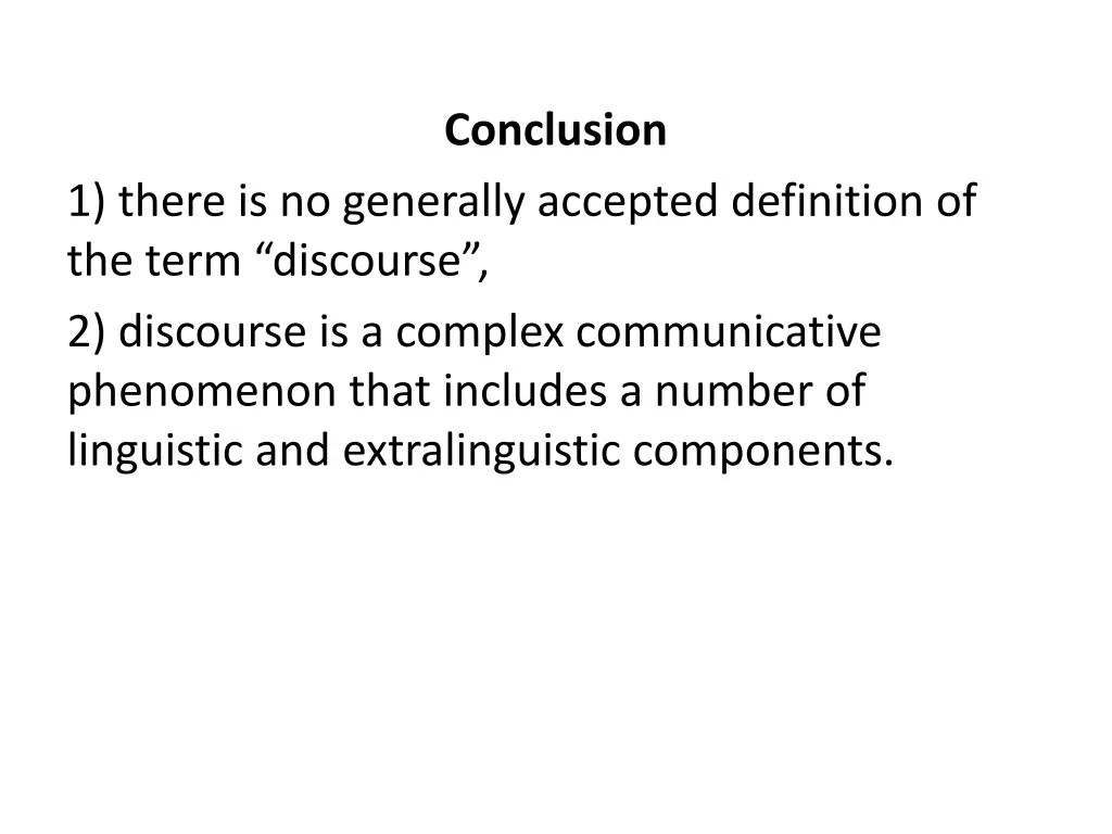 conclusion