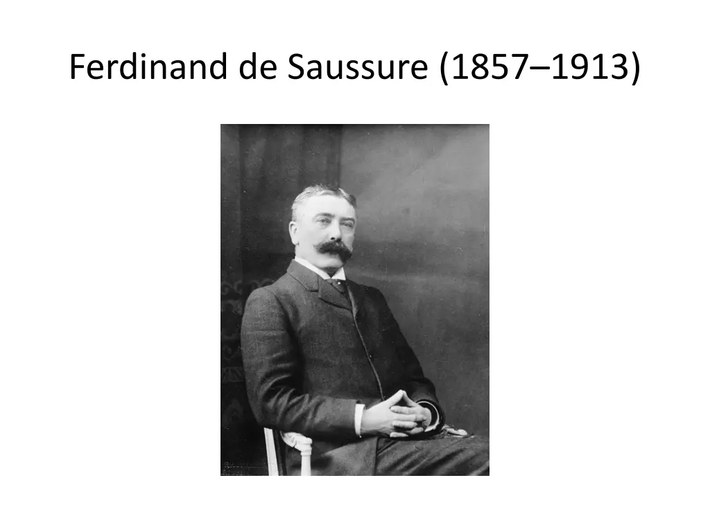 ferdinand de saussure 1857 1913