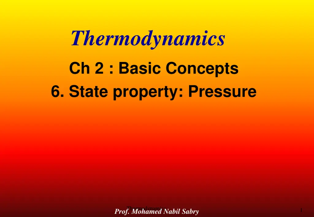 thermodynamics