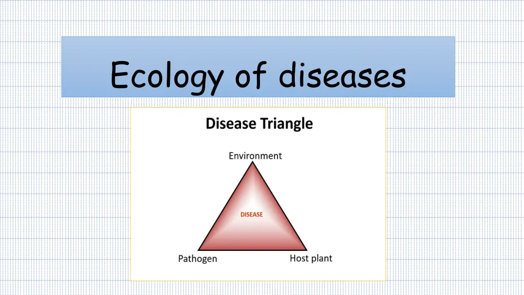 ecology of diseases