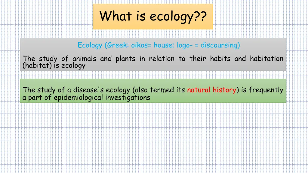 what is ecology