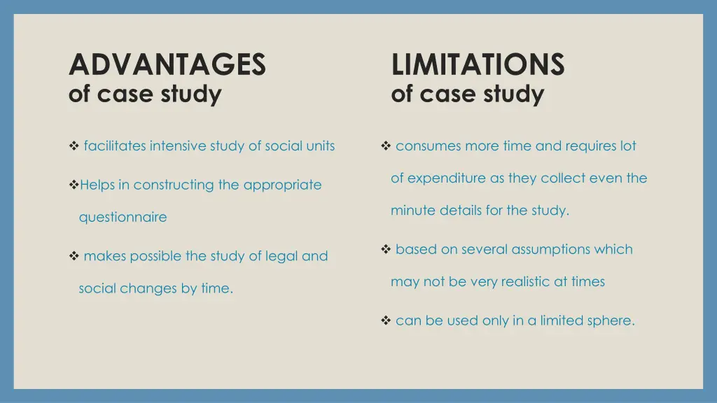 advantages of case study