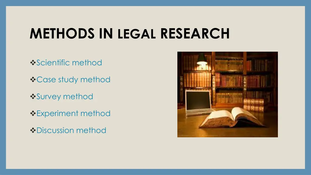 methods in legal research