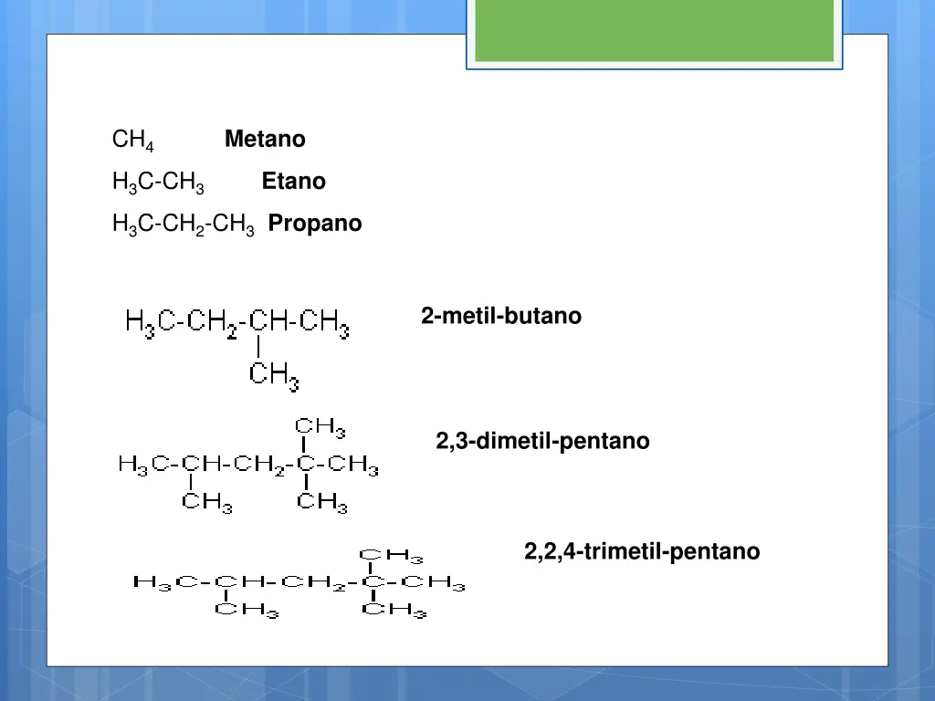 ch 4 metano h 3 c ch 3 etano