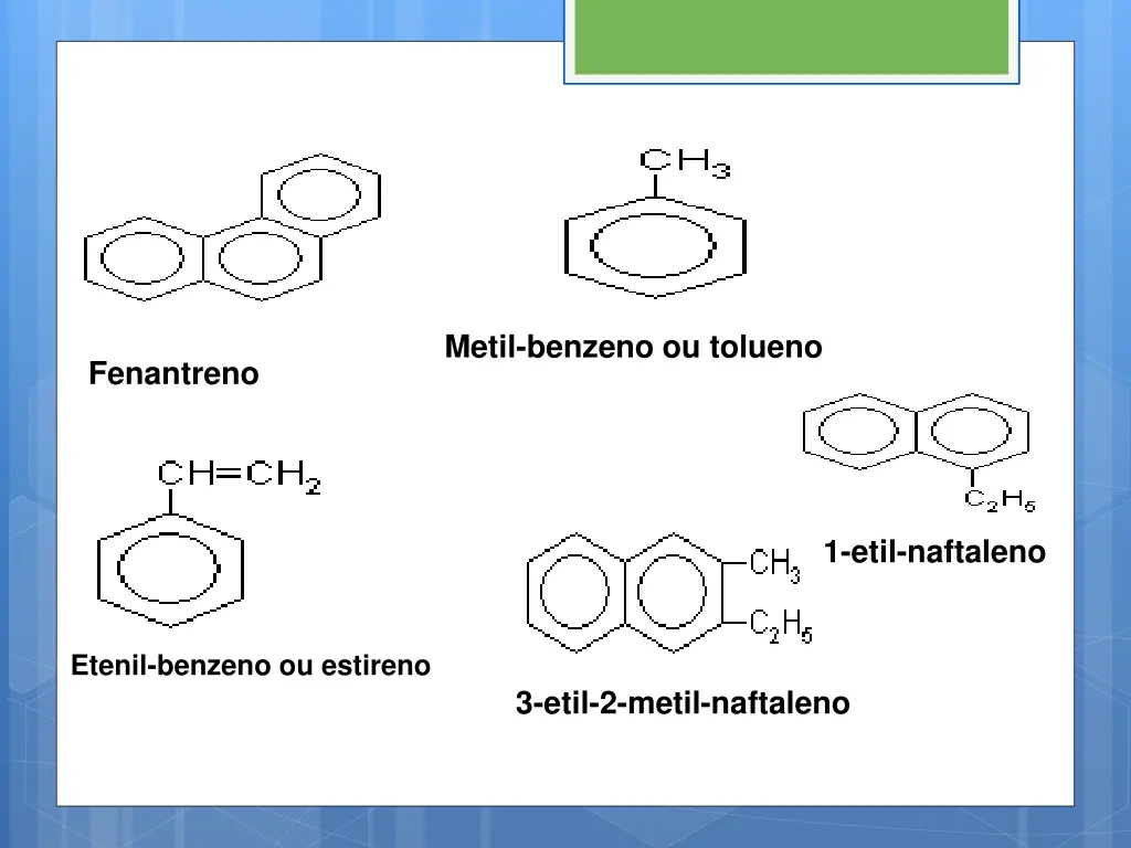 metil benzeno ou tolueno