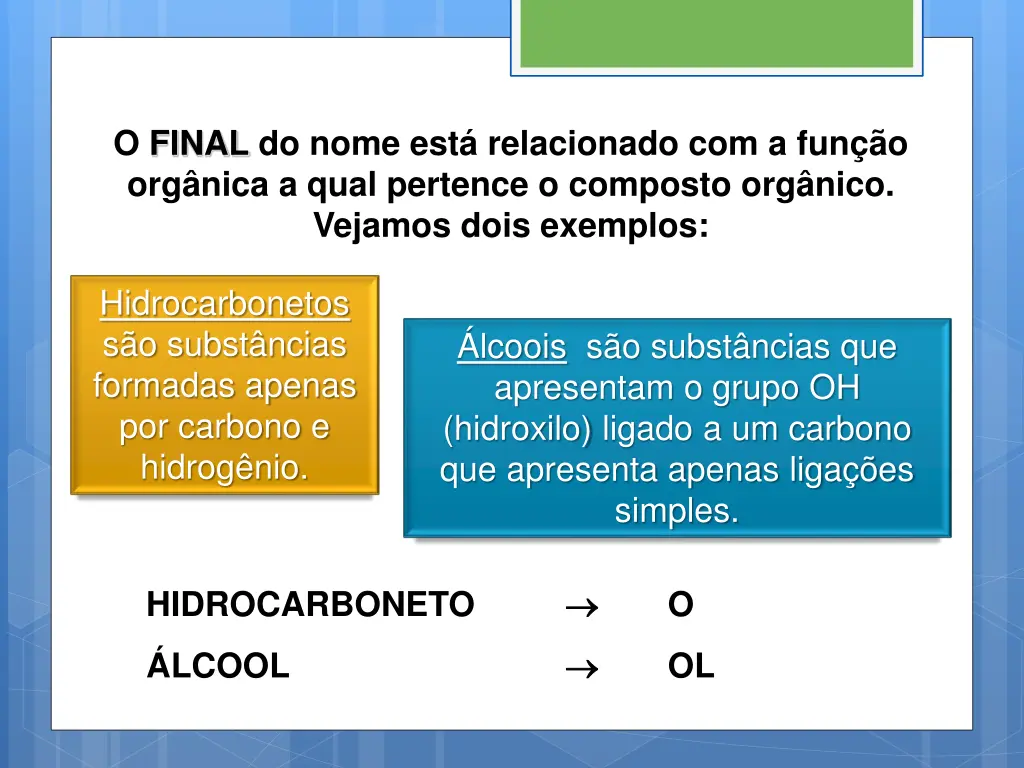 o final do nome est relacionado
