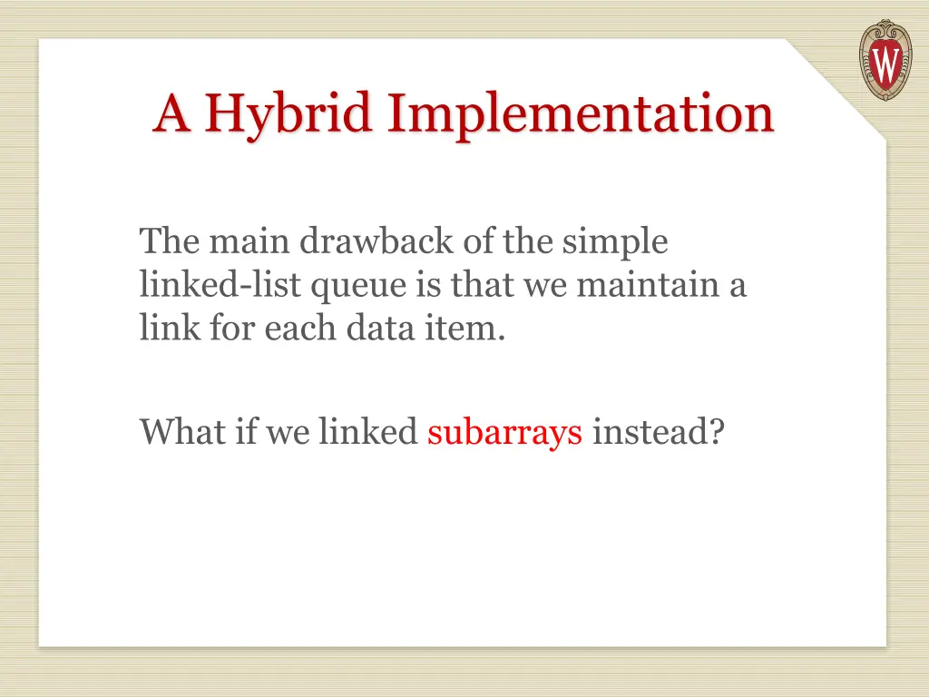a hybrid implementation