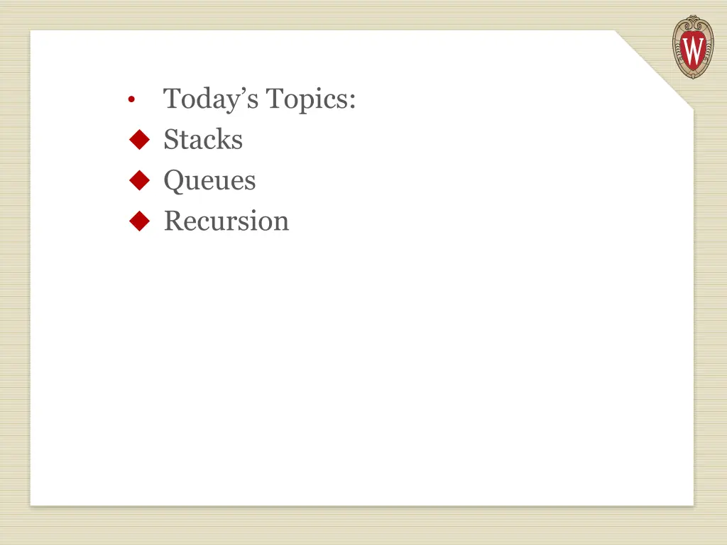 today s topics