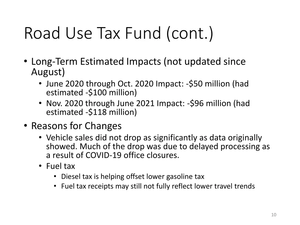 road use tax fund cont 1