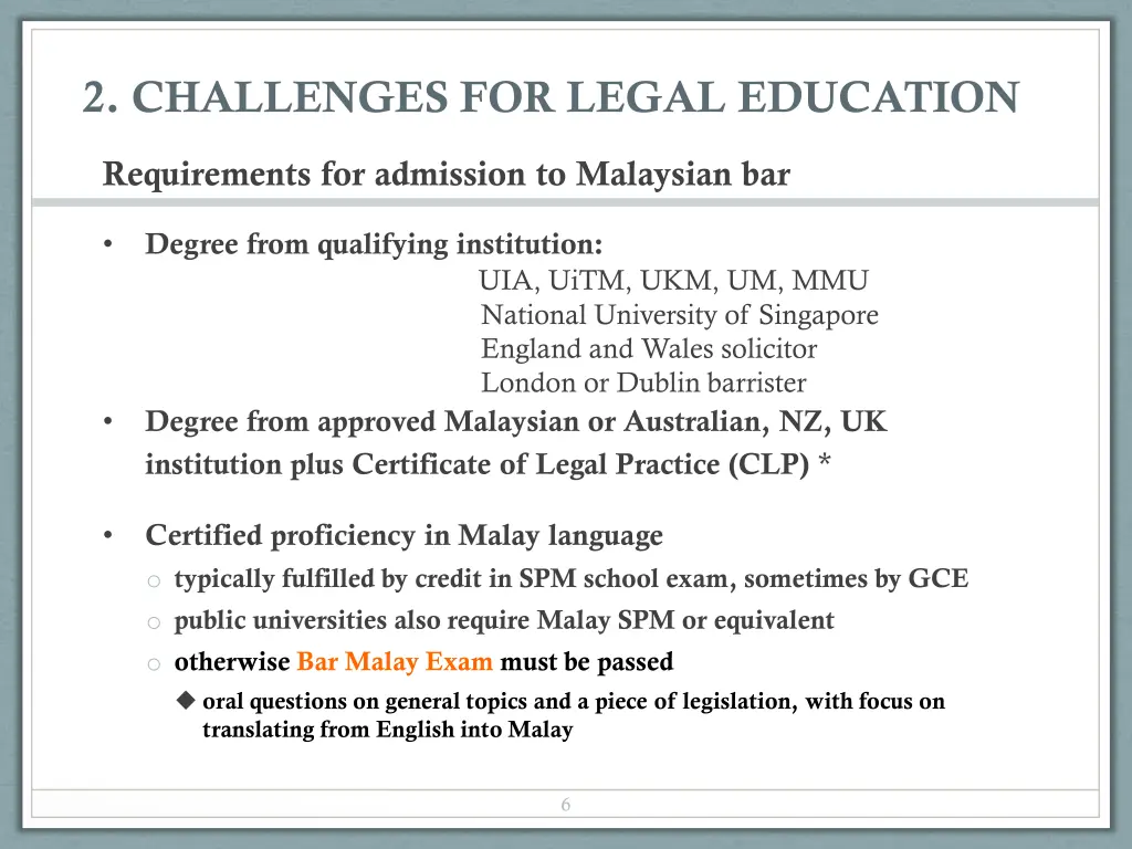 2 challenges for legal education 1