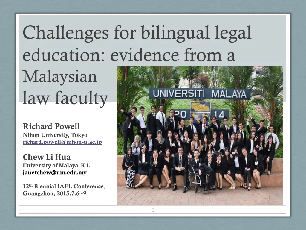 challenges for bilingual legal education evidence
