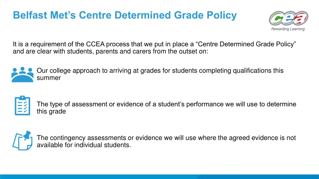 belfast met s centre determined grade policy