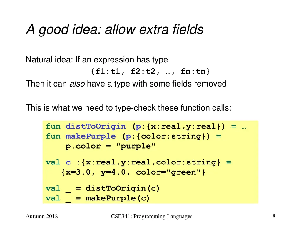 a good idea allow extra fields