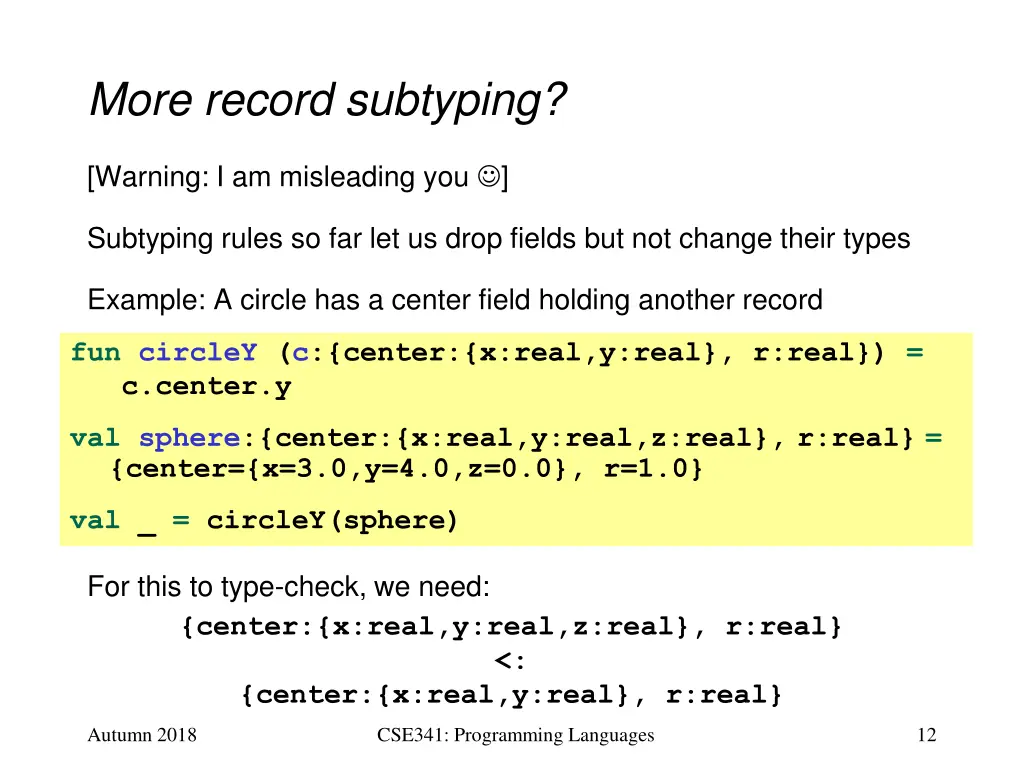more record subtyping