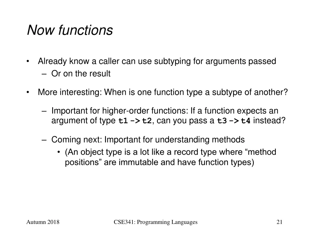 now functions