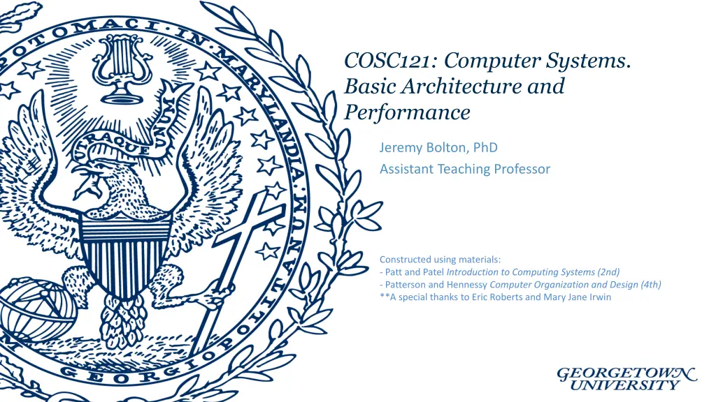 cosc121 computer systems basic architecture