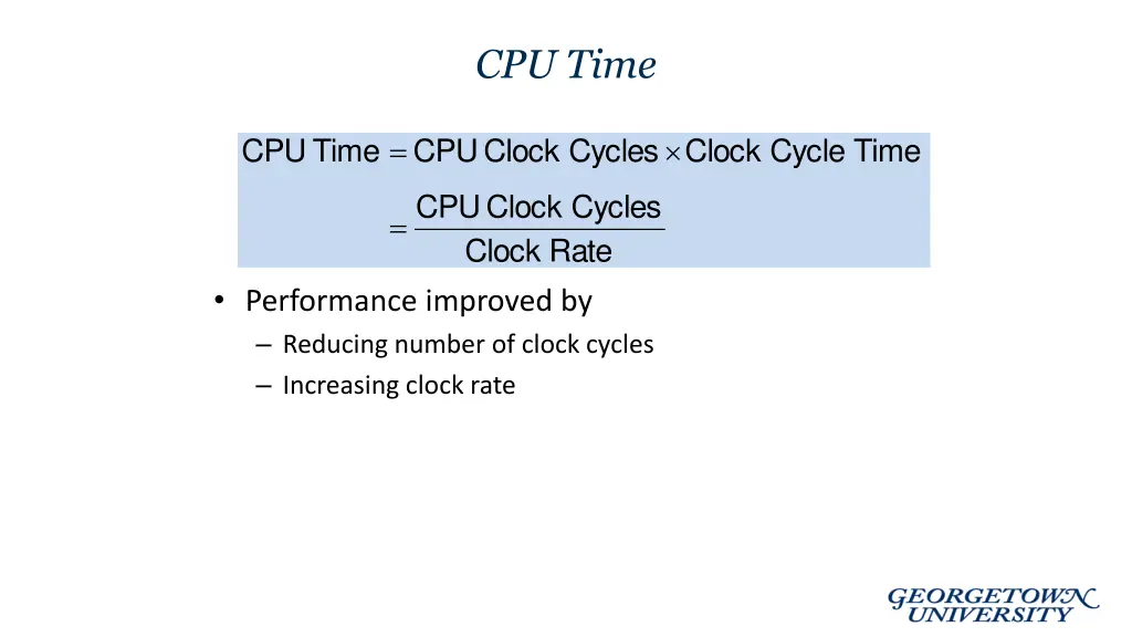 cpu time