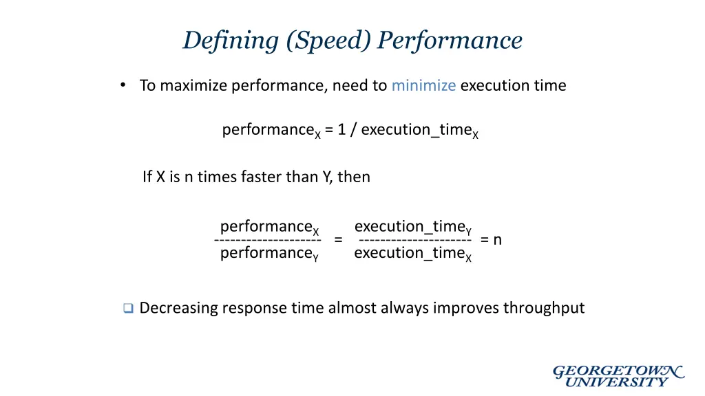 defining speed performance