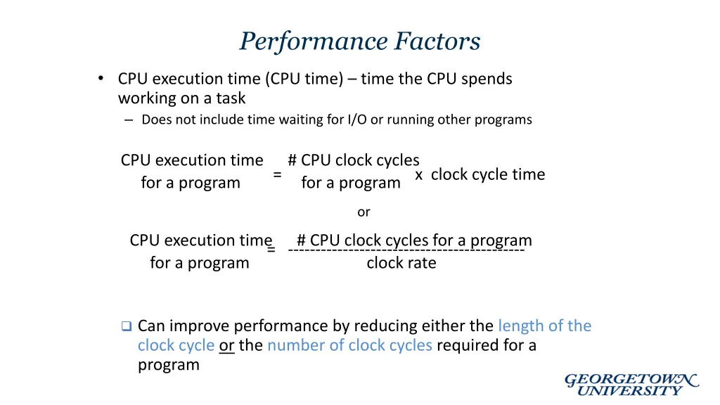 performance factors