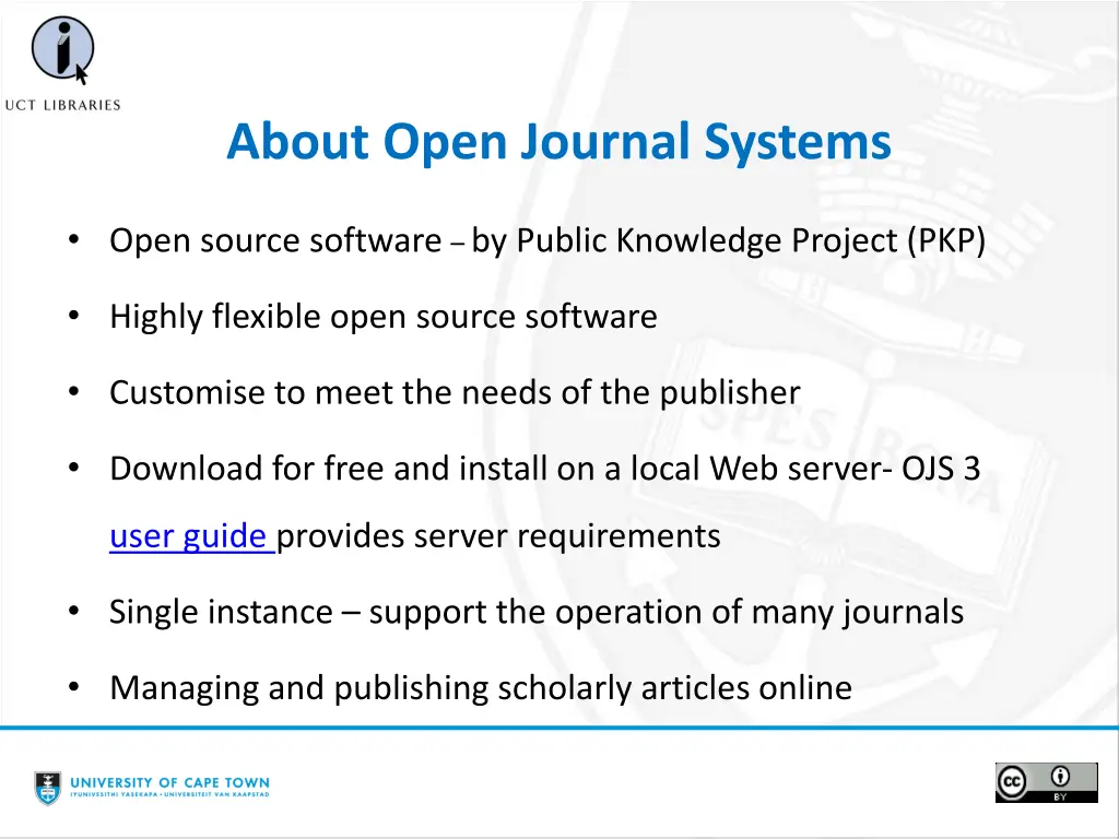 about open journal systems