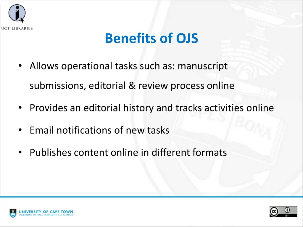 benefits of ojs 1