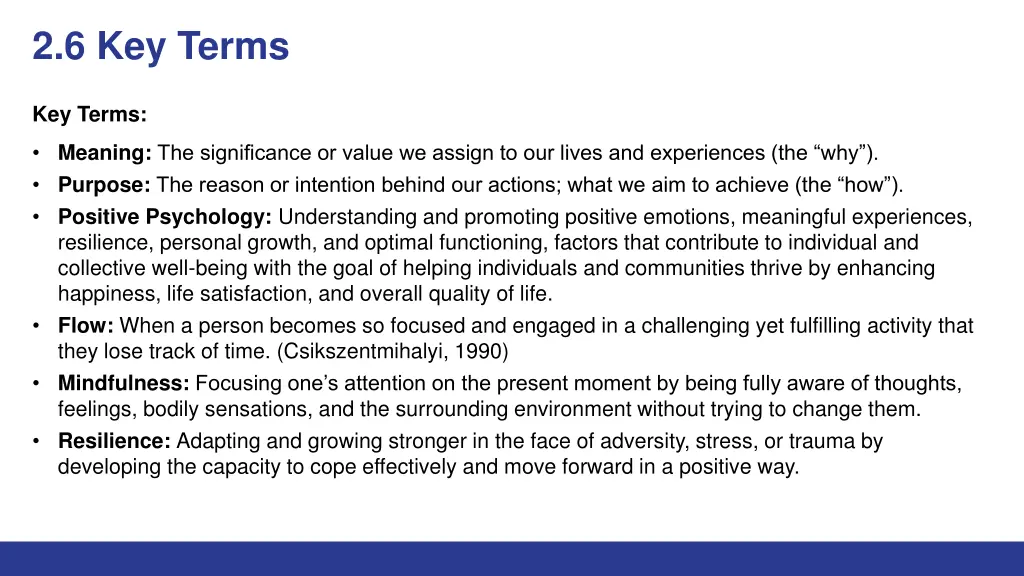 2 6 key terms