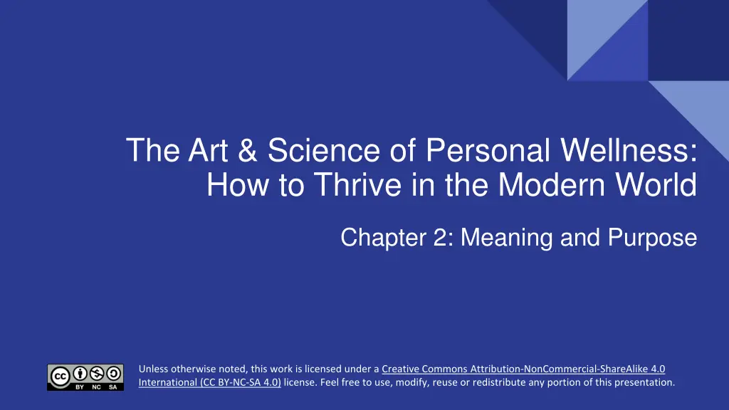 the art science of personal wellness