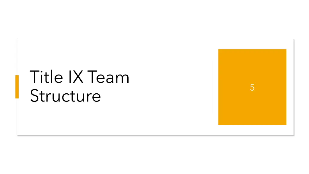 title ix team structure
