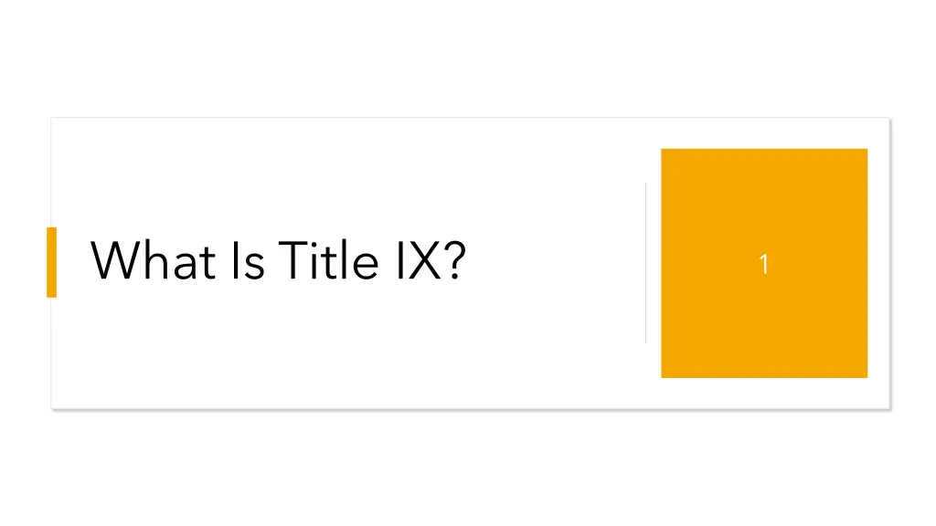 what is title ix