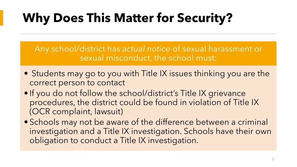 why does this matter for security