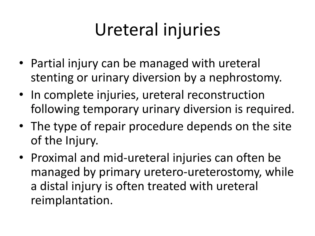ureteral injuries 1