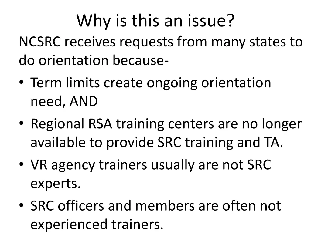 why is this an issue ncsrc receives requests from