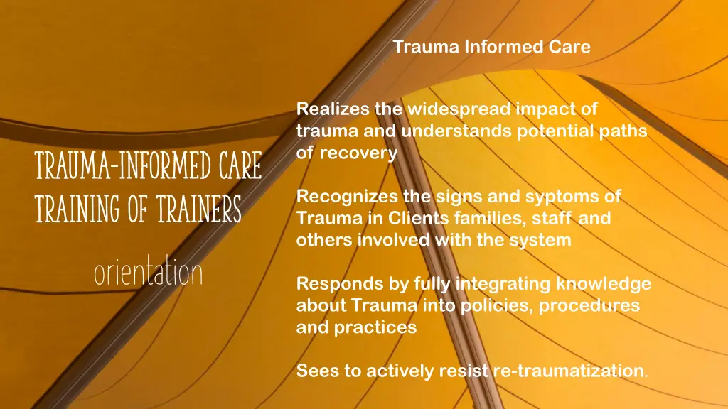 trauma informed care