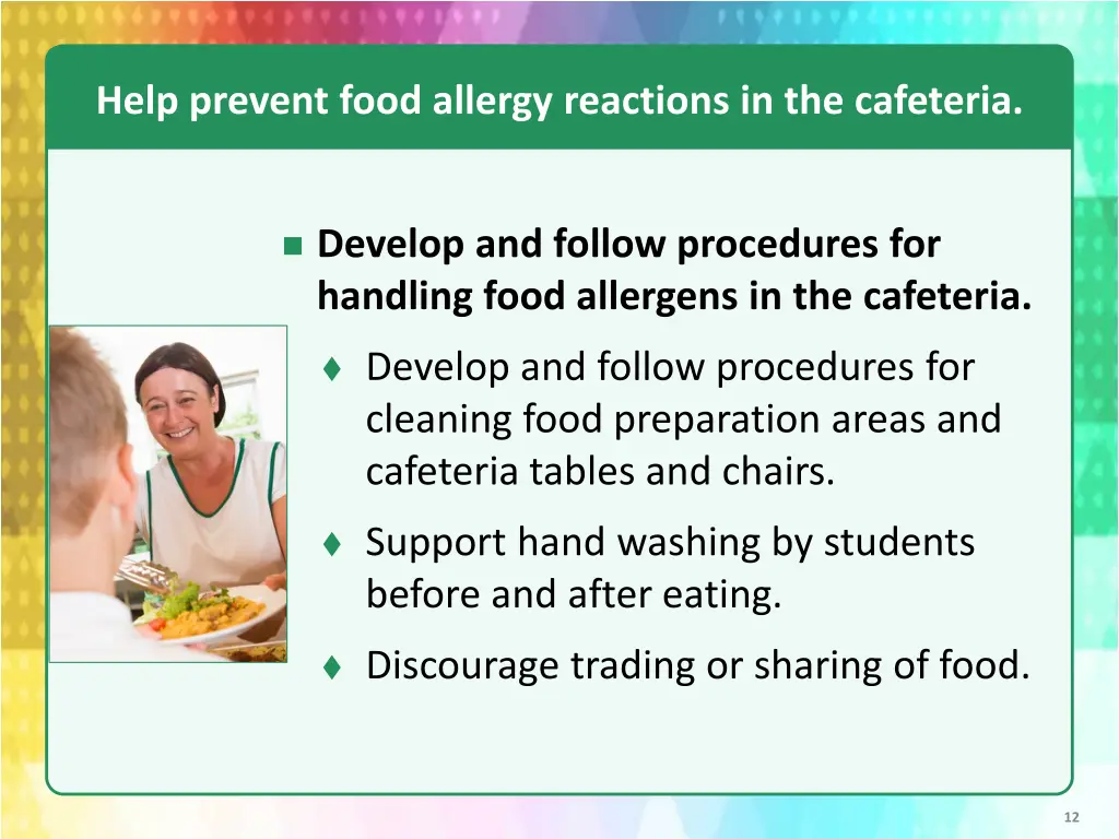 help prevent food allergy reactions