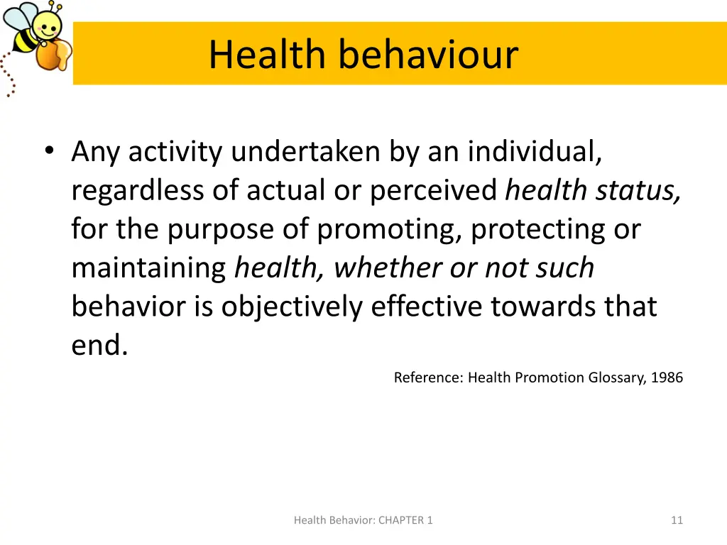 health behaviour