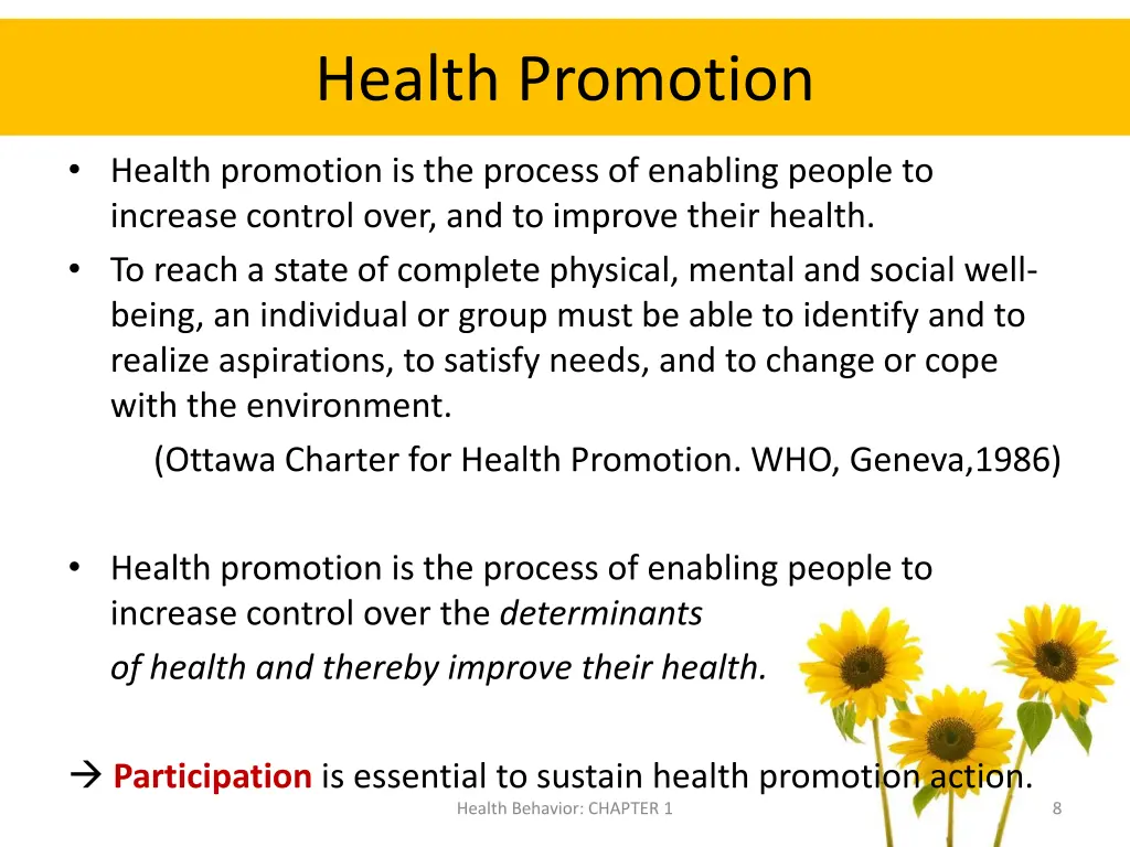 health promotion
