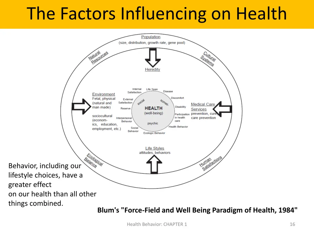 the factors influencing on health
