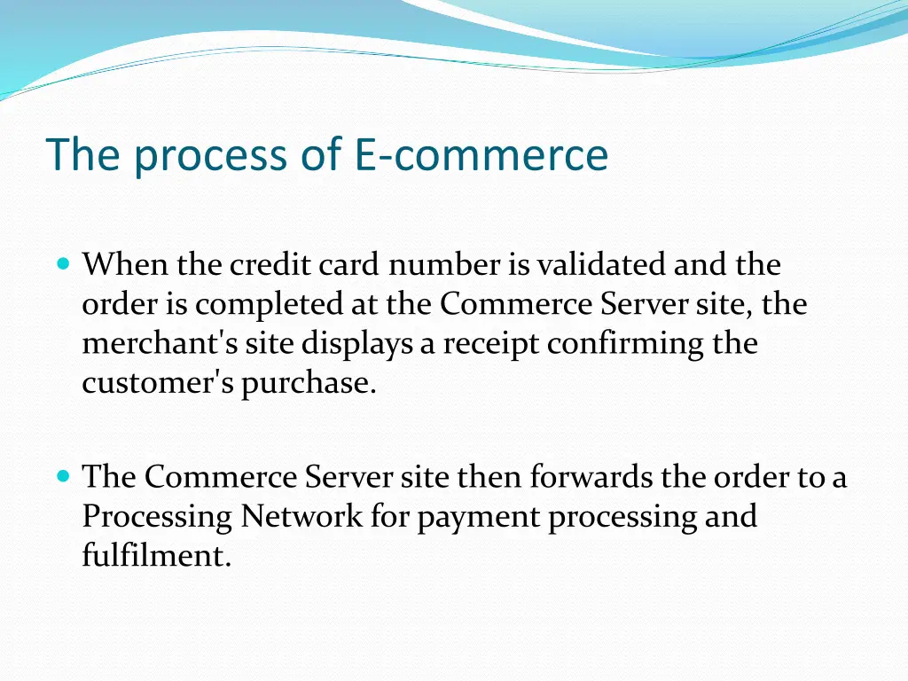 the process of e commerce 2