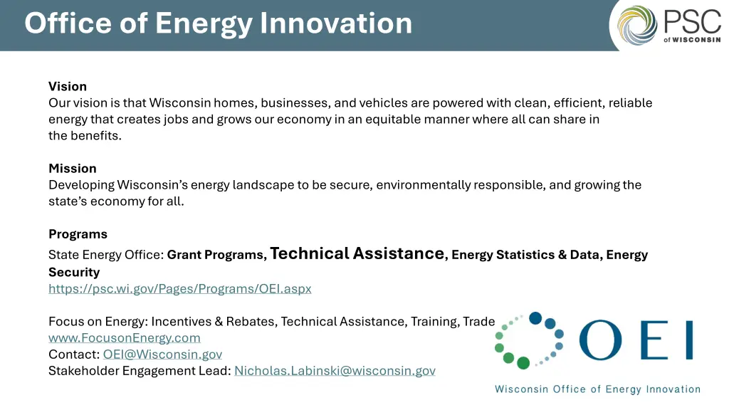 office of energy innovation