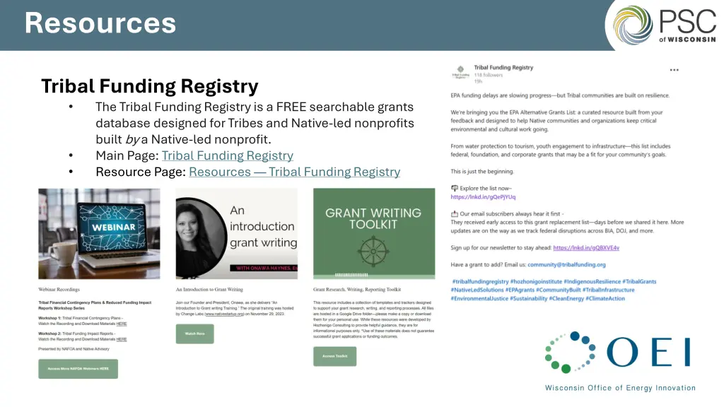 resources
