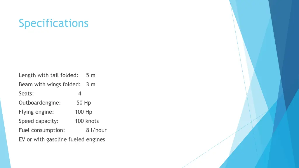 specifications